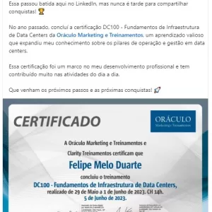 O curso online DC100 Fundamentos em Infraestrutura de Data Centers, tem como objetivo introduzir o aluno ao mundo dos data centers, apresentando os principais elementos e disciplinas de engenharia que compõe esses ambientes críticos de processamento e armazenamento de dados. Será dada uma visão geral de cada área, preparando o aluno para posteriores especializações. O curso online DC100 Fundamentos em Infraestrutura de Data Centers, é indicado a profissionais da área de TI e telecomunicações, engenharia elétrica e mecânica, arquitetos, gerentes de projeto de TI e data center.