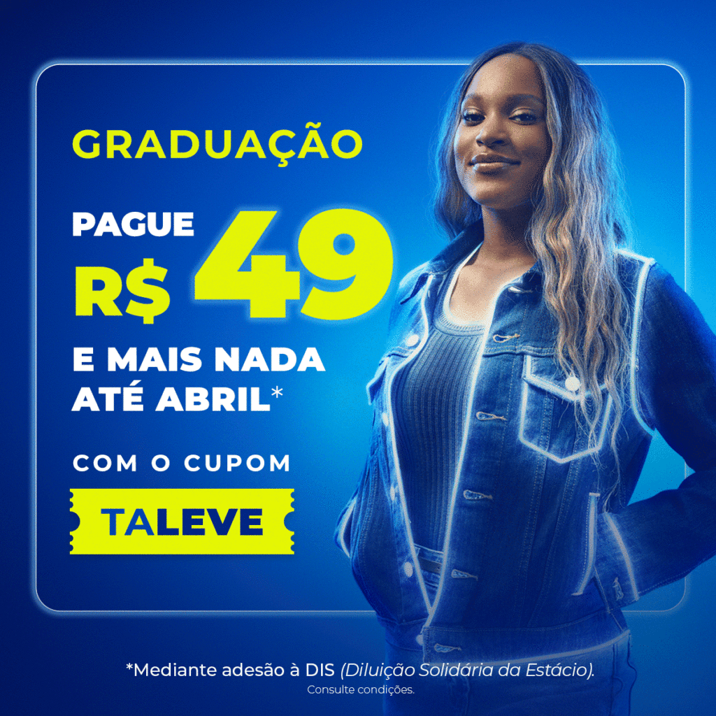 Graduação Estácio com até 65% de bolsa. Adesão DIS.